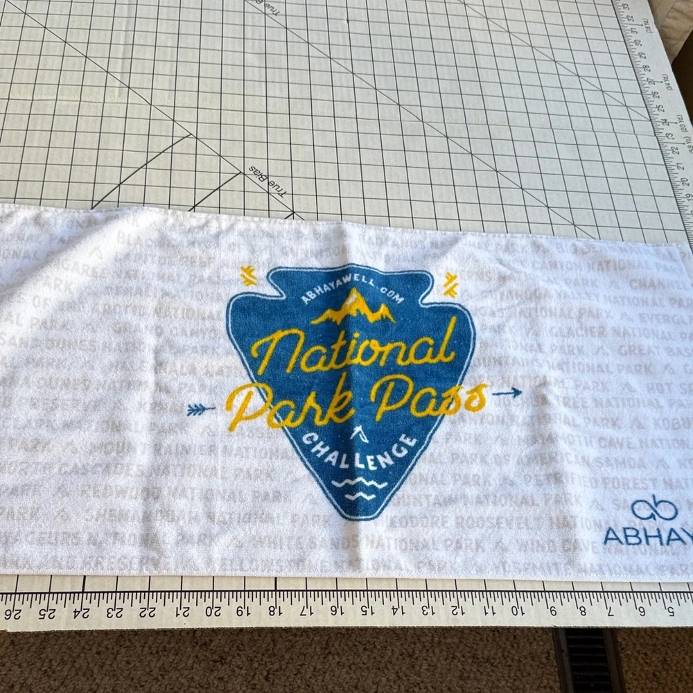 National Park Pass Challenge Souvenir Towel – AbhayaWell – Hiking & Travel